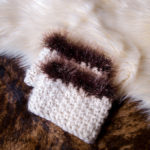 Find the free crochet pattern for these cute, boho inspired Fur Trimmed Boot Cuffs at SaltyPearlCrochet.com!