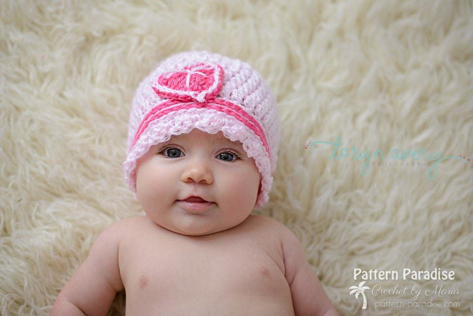 Sweetheart Cloche - Free Valentine Crochet Pattern Collection compiled by Salty Pearl Crochet