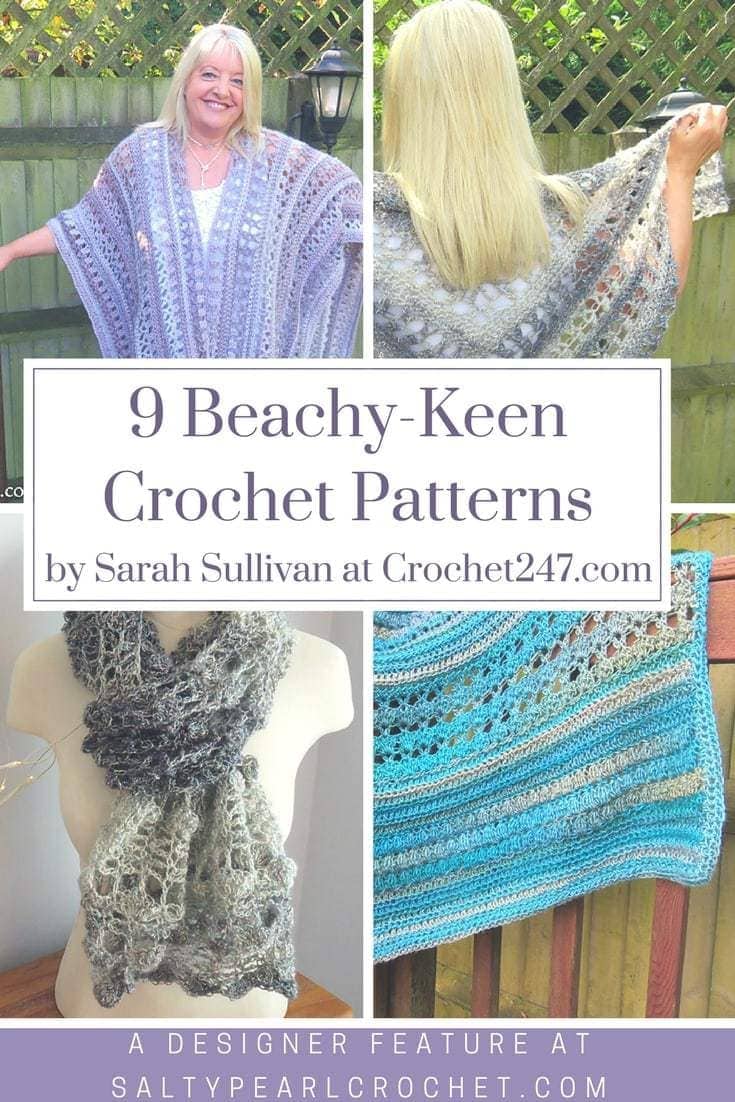 9 Beachy Crochet Patterns from Sarah of Crochet247.com • Salty Pearl ...