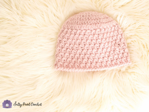 Textured Crochet Hat Pattern - First Blooms Beanie • Salty Pearl Crochet