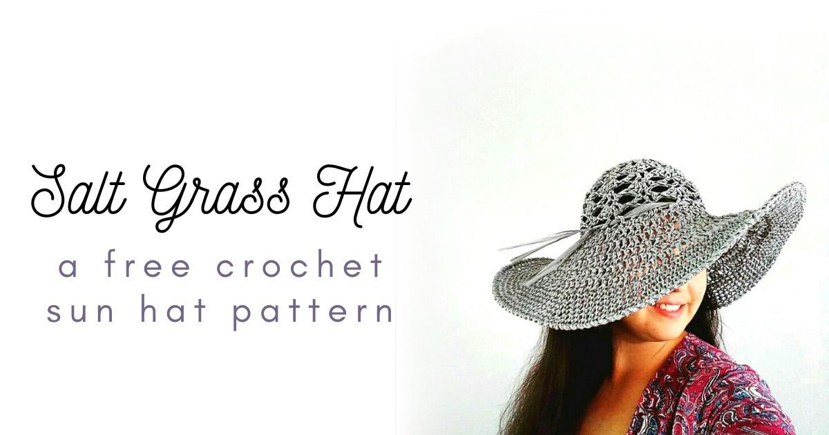 Crochet Beach Hat Free Pattern - the Salt Grass Hat • Salty Pearl