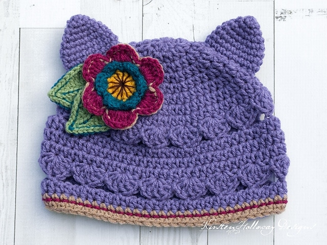 Cranberry Twist Slouchy Bonnet  Free Crochet Ski Hat Pattern