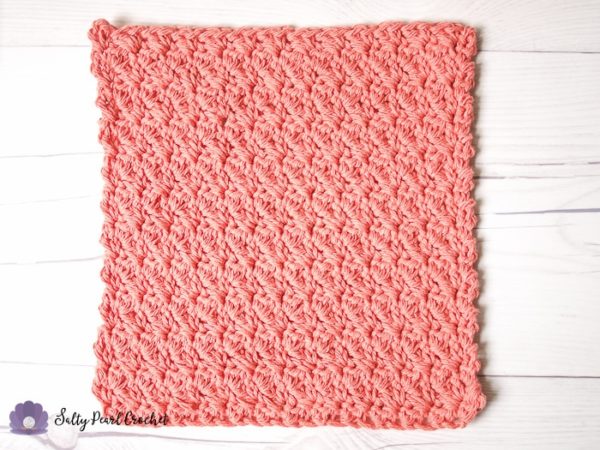 Suzette Stitch Spa Washcloth Crochet Pattern • Salty Pearl Crochet