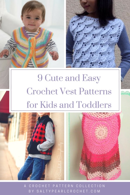 9 Crochet Vest Patterns for Kids • Salty Pearl Crochet