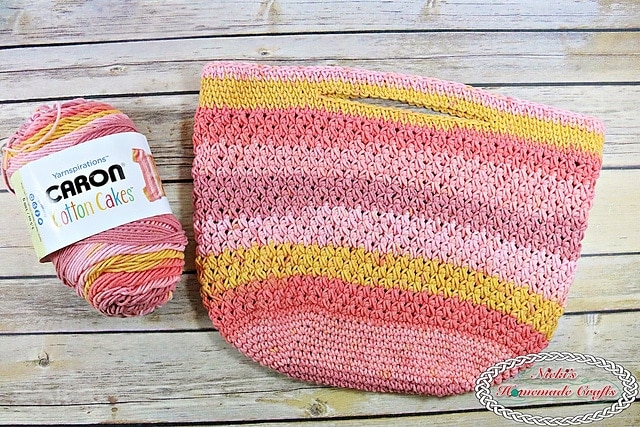 Crochet Simple Tote Bag Pattern Bicolor Bag Crochet Purse 