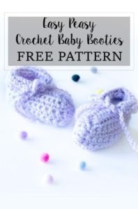 easy peasy crochet baby booties