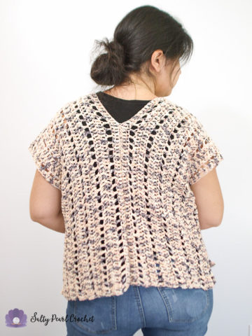 Iced Chai Tee Cardi: Easy Crochet Cardigan Pattern Free • Salty Pearl ...