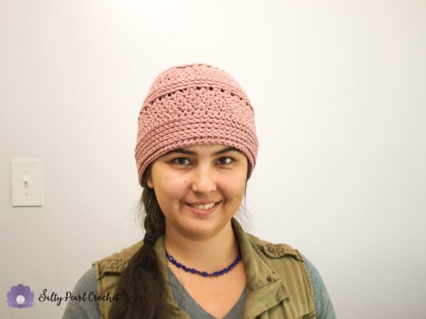 Easy Crochet Chemo Cap Pattern • Salty Pearl Crochet