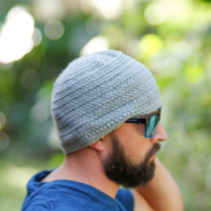 Herringbone Men's Crochet Hat Pattern • Salty Pearl Crochet