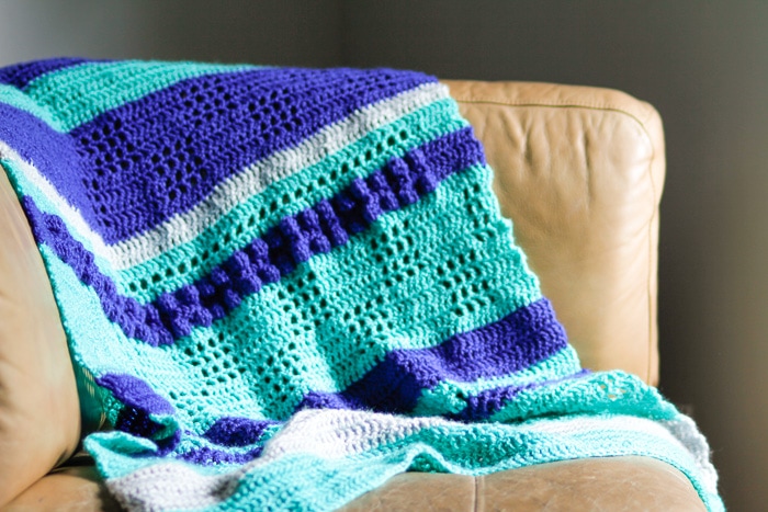 Loopy Links Baby Blanket Lapghan Afghan Filet Crochet Pattern