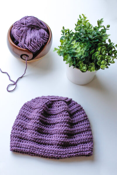 Textured Stripes Chemo Cap • Salty Pearl Crochet