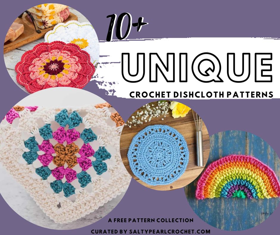 Crochet Pattern: Buffalo Plaid Kitchen Towel, Crochet Dish Towel