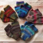 5 pairs of crochet fingerless gloves