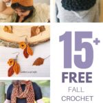 A Pinterest collage of crochet patterns.