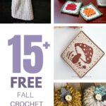 A Pinterest collage of crochet patterns.