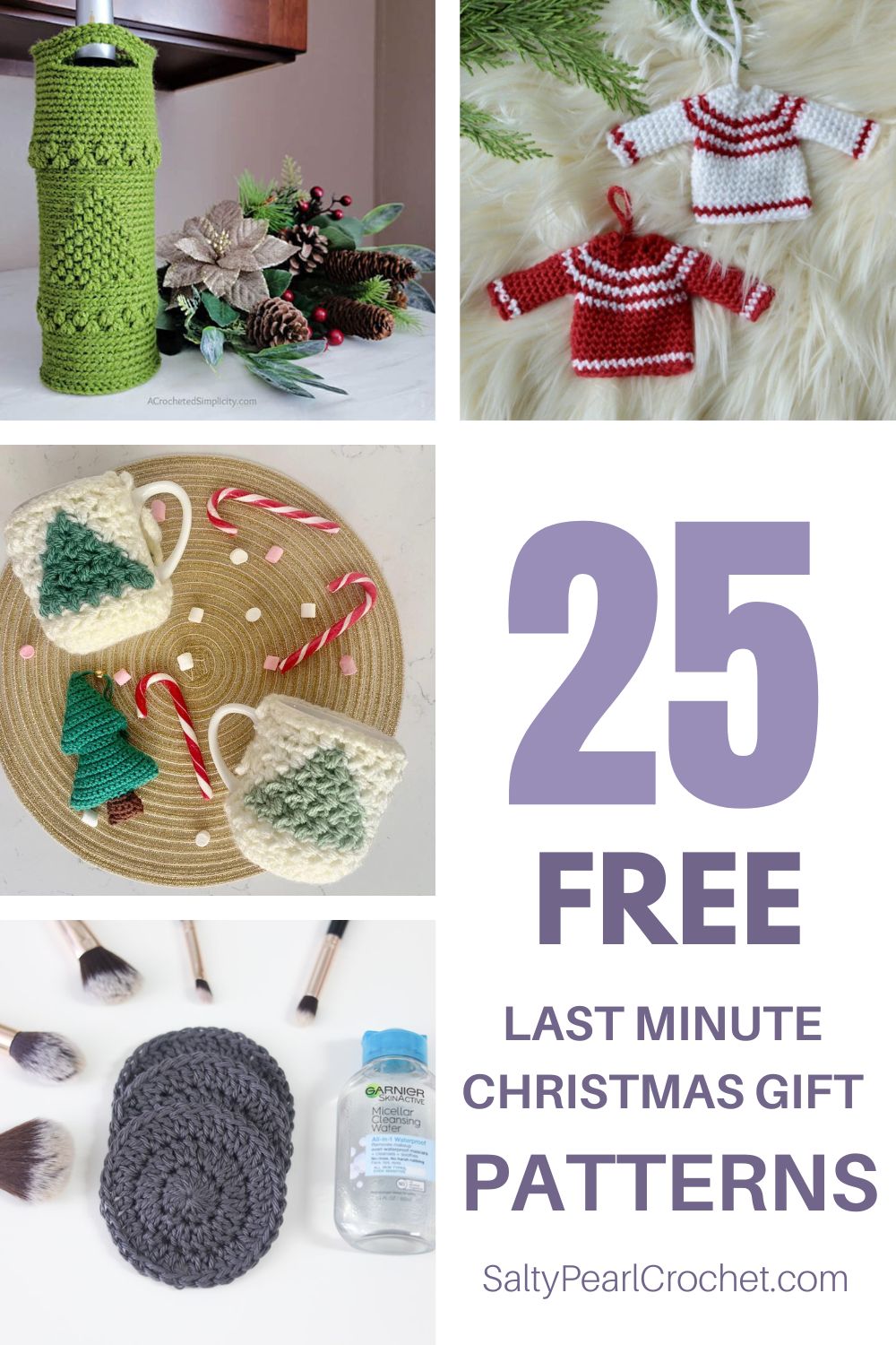 Last Minute Crochet Christmas Gifts • Salty Pearl Crochet