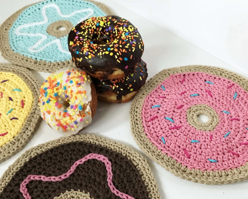 Crochet Donut Dishcloth