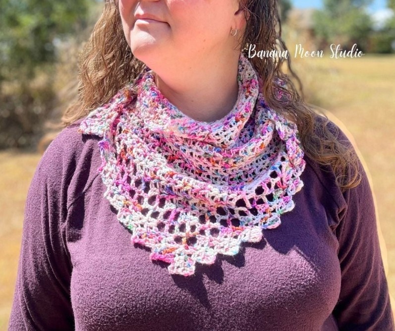 Crochet Triangle Scarf