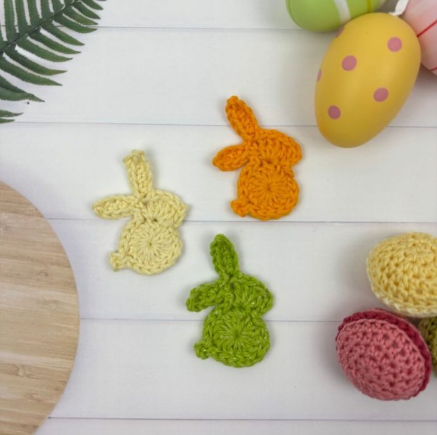 Crochet Bunny Applique