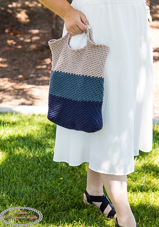 Crochet Striped Bag