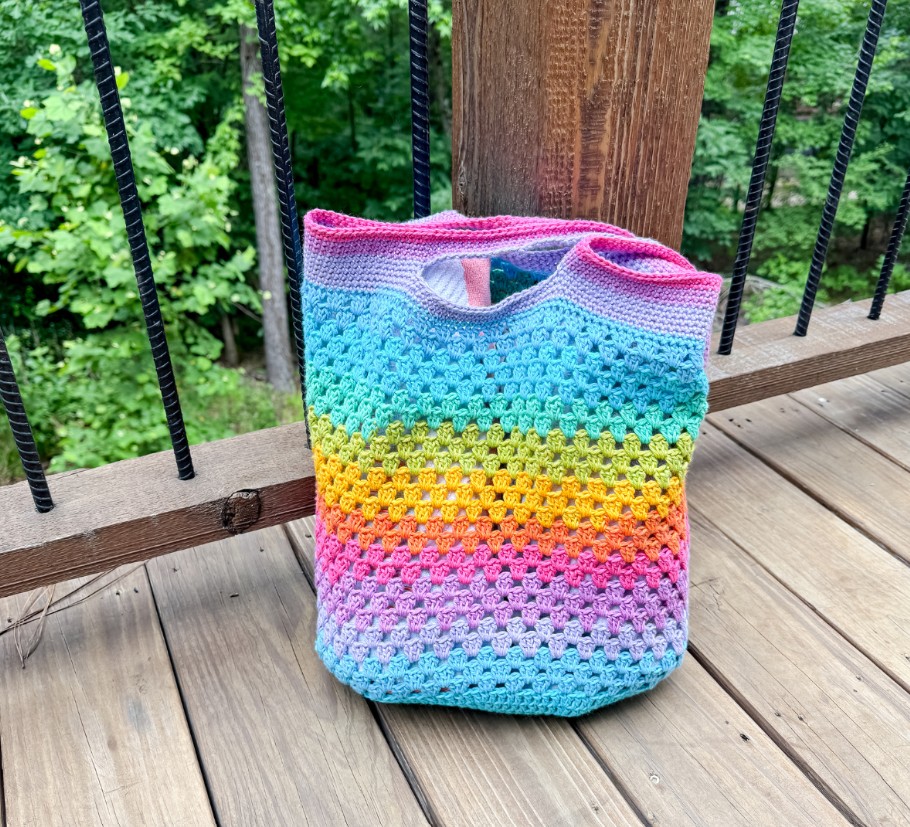 Crochet Striped Bag