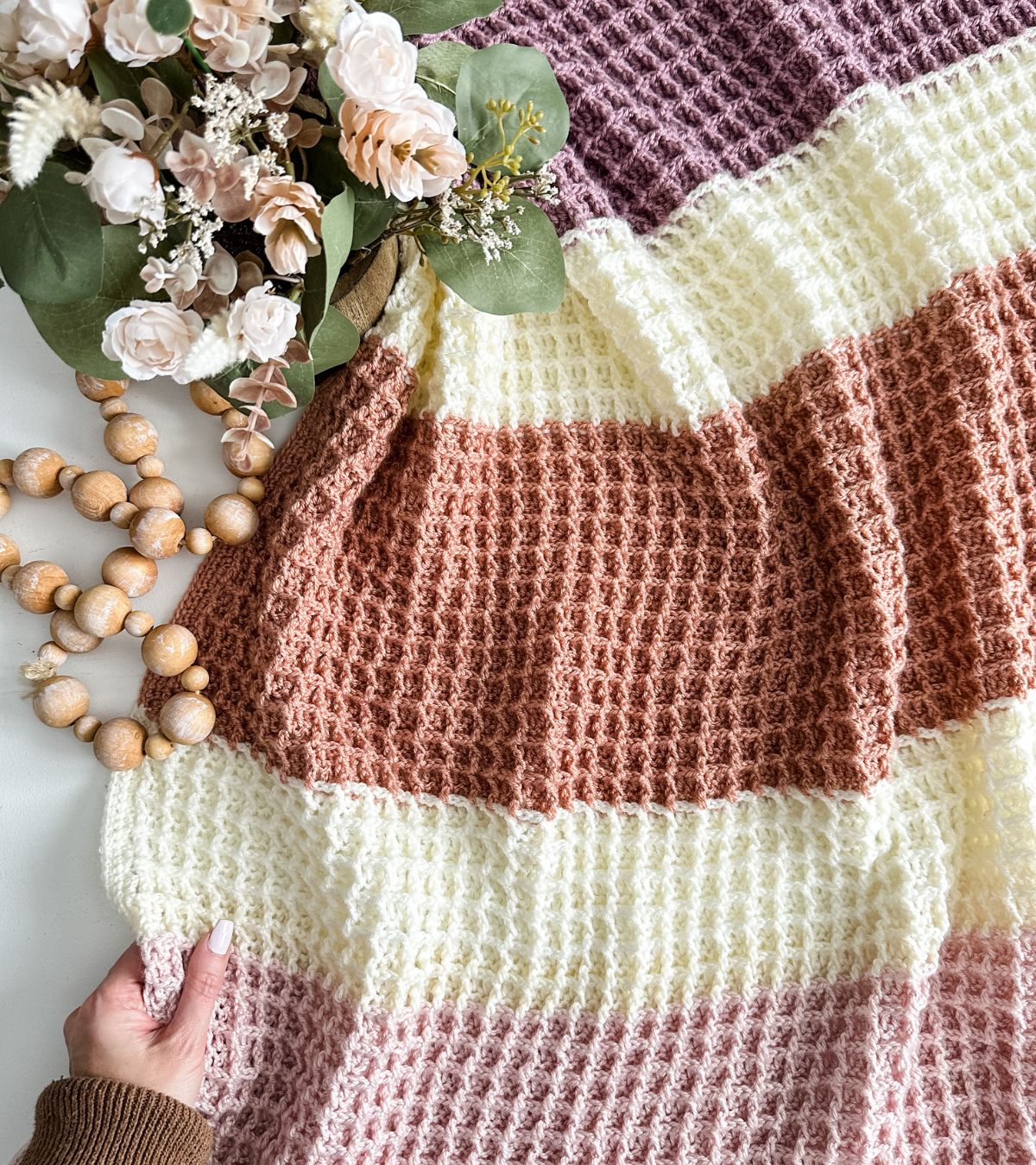 Crochet Color Block Blanket