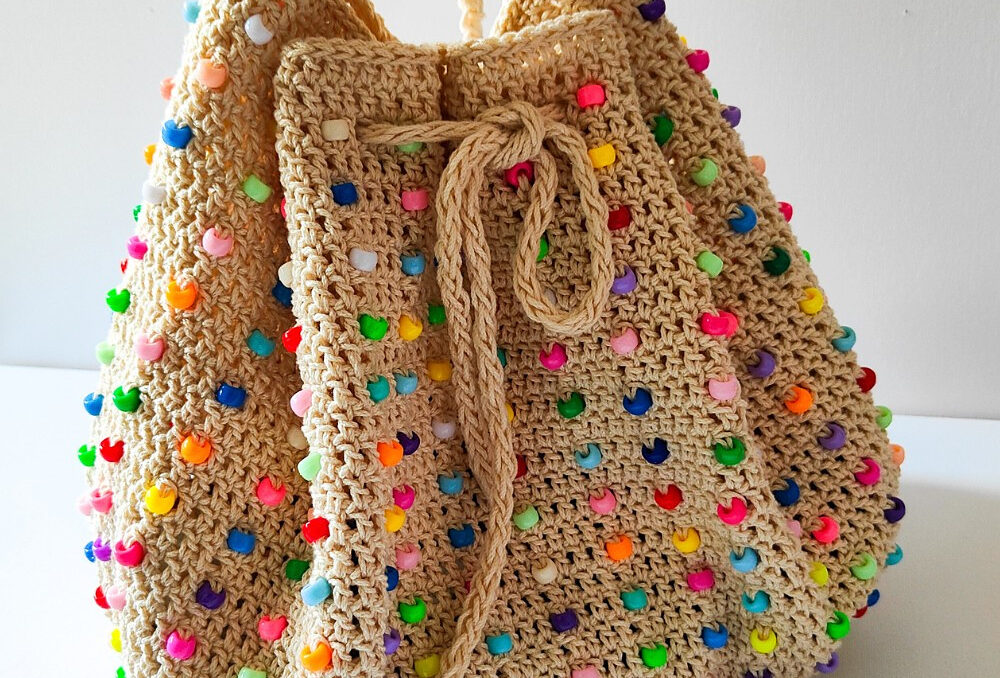 Beaded Bucket Bag