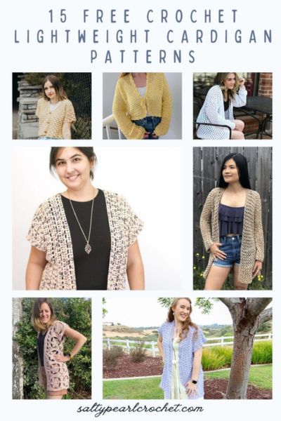 15 Free Lightweight Crochet Cardigan Patterns