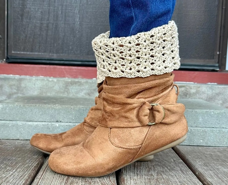 Crochet Boot Cuff